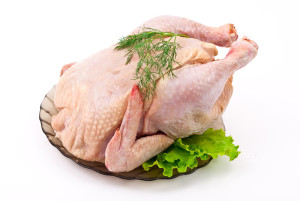 Raw chicken